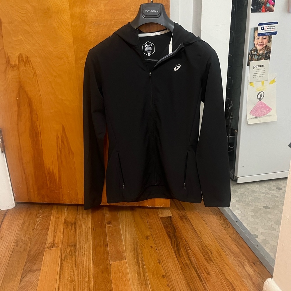 Asics Black Hooded Jacket